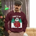 thumbnail image 5 of Christmas Sweatshirt, Light It Up Polar Bear Christmas Sweatshirt, Funny Ugly Sweater, Holiday Party Crewneck for Animal Lovers & Bear Fans, 5 of 5
