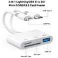 thumbnail image 3 of 5-in-1 SD Card Reader for iPhone,iPad,Android – USB-C & Light-ning Adapter, Support SD / Micro SD / USB 3.0, Fast Transfer, Plug & Play, No App Needed, 3 of 9