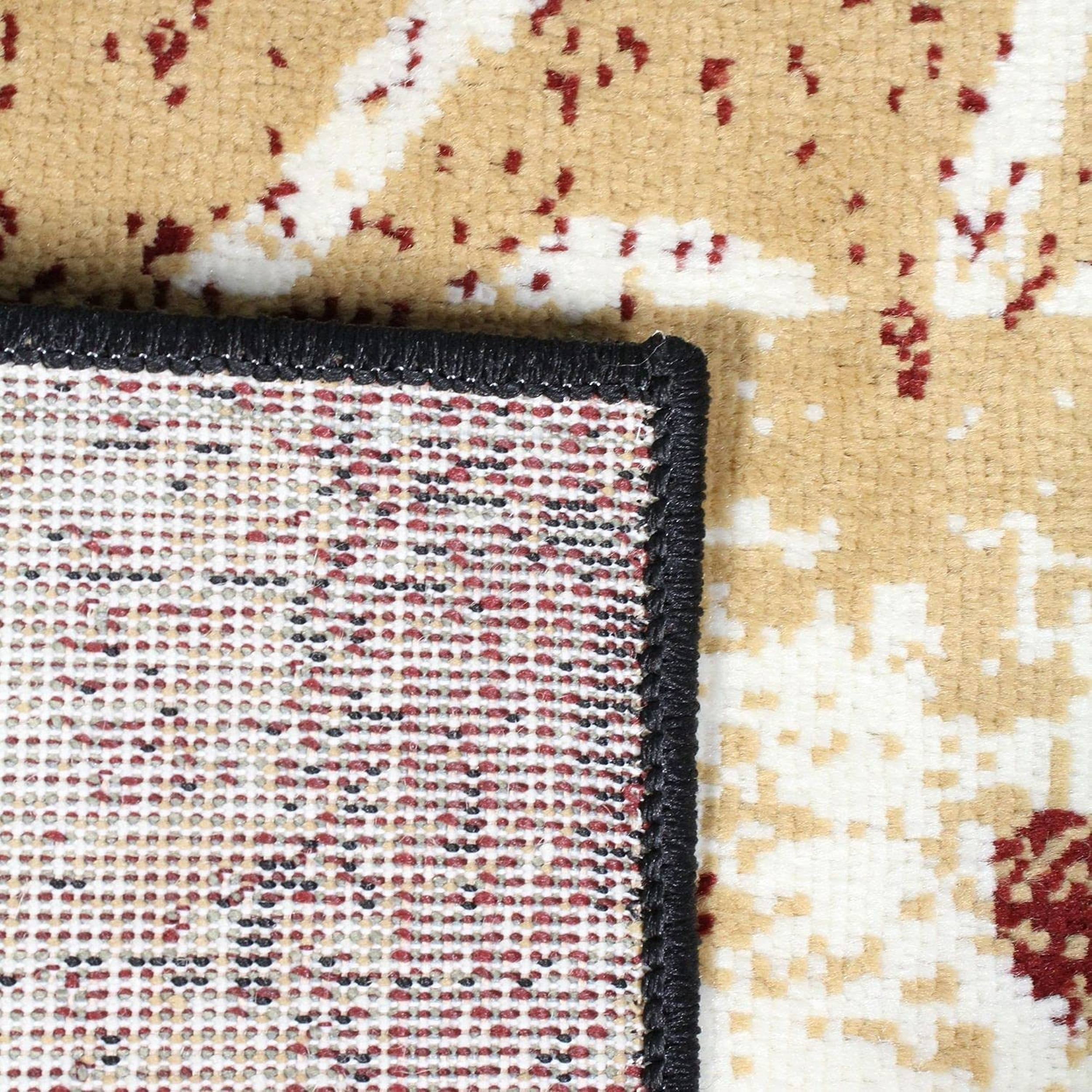 Superior Pastiche Floral Indoor Area Rug, 2' 7" x 8', Burgundy