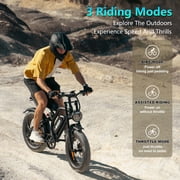 Set of 2 Electric Bike for Adults 20”, 1500W E-Mountain Bike 48V 15.6AH UL2849