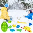 thumbnail image 1 of 10 UNIDS Snow Snowball Maker Clip Maker Animal Shaped Castle Snow Sand Mold Tool Winter Snow Toys Kit Wmkox8yii shdjk6574, 1 of 1