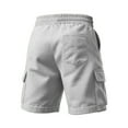 thumbnail image 4 of Chiccall Mens Running Cargo Shorts Outdoor Hiking Shorts Casual Summer Elastic Waist Drawstring Lounge Shorts, 4 of 6