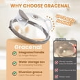 thumbnail image 6 of Gracenal Microwave Splatter Cover with Steam Vent and Handle, 12-Inch, Gray, 6 of 9