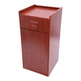 thumbnail image 6 of Commercial Trash Can, Trash Can Cabinet Freestanding For Offices, Restaurants, Cafeterias, And Food Courts Modern Brown Trash Can, 6 of 28