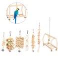 thumbnail image 1 of Wooden Bridge  Toy Set,  Toy Set With Wooden Bridge, For Birds, 1 of 8
