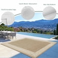 thumbnail image 3 of Cream Greek Key Outdoor Rug 3x5 Ft - Reversible Patio Rug Outdoor Camping Rugs, Geometric Greece Ancient Rustic Washable Indoor Outdoor Area Rugs, Non-Slip Outdoor Carpet Runner for Deck/Porch, 3 of 8