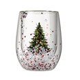 thumbnail image 2 of KGJQ Glitter Christmas Wine Glass, 300ml Double Layer Tumbler for Wine Juice, Sparkling Holiday Drinkware, Festive Party Home Gift, 2 of 7
