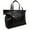 Black, variant on Anna XL Vegan Leather Tote Weekender Travel Bag (Black)