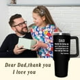 thumbnail image 5 of Fathers Day Gift For Dad - Birthday Gifts For Dad From Daughter, Son, Kids - Husband Gifts - Unique Birthday Present Ideas For Father, Husband, New Dad, Bonus Dad From Daughter, Son - 40 Oz Tumbler, 5 of 5