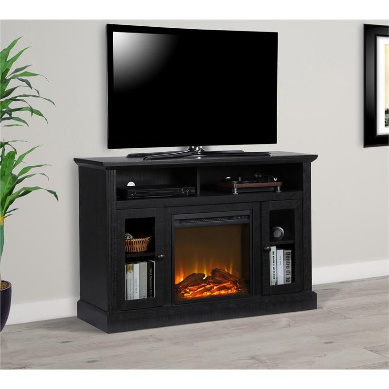 Ameriwood Home Chicago Electric Fireplace TV Console in Black Oak | Walmart  Canada
