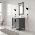 thumbnail image 6 of Water Creation Elizabeth 24" Hardwood Single Bathroom Vanity in Gray & Bronze, 6 of 6