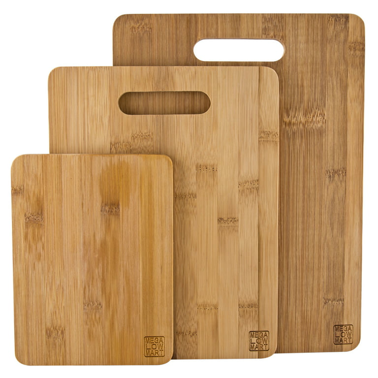 Shiraleah Assorted Set Of 2 Round Montana Wood Cutting Boards, Natural