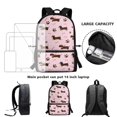 thumbnail image 6 of Uorisanigo Kids Children School Backpack Cute Dachshund Casual Sport Daypack Bag Large Capacity Elementary Kindergarten for School, Camps and Travel with Adjustable Padded Straps, 6 of 6