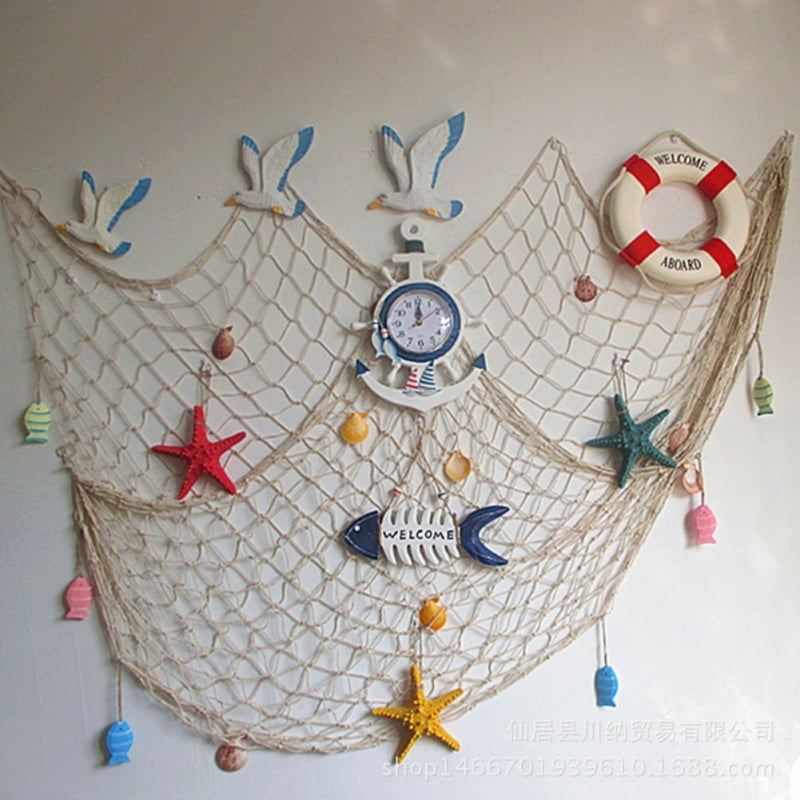 Fishing Net Decor,Fishing Net, Wall Hangings Decor,Mediterranean Style