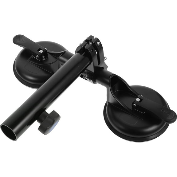 Black Flagpole Holder for Car Flags Made of Rubber and Iron Strong Grip Essential for Display