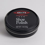 Kelly'S Paste Wax Shoe Polish Medium Tan 3 Ounce