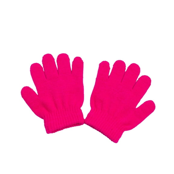 ZYHARUKO Stretchy Winter Gloves for Children Colorful & Warm Knitted Gloves Unisex Full Finger Gloves Fun & Warm Gloves for Kids
