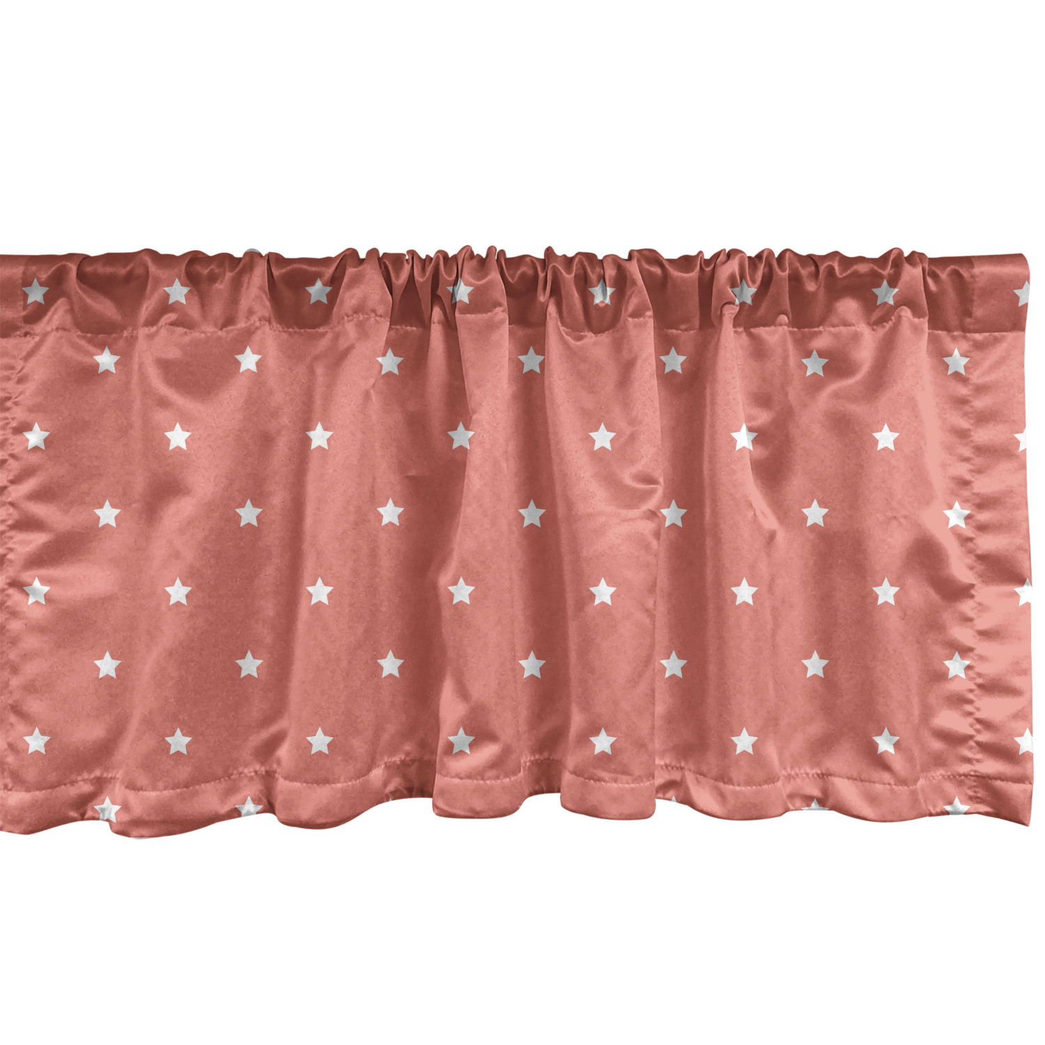 Coral Window Valance, Minimalist Neat Star on Empty Outer ...