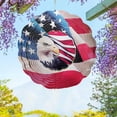 thumbnail image 3 of 3D Dynamic Rotating Wind Chime Stainless Steel Color Metal Sheet Wind Rotating Energy Courtyard Art Outdoor Metal Hanging Wind Chime, 3 of 6