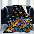 thumbnail image 2 of Wiueurtly Butterfly Blanket Butterfly Throw Blanket Soft Blankets Lightweight Cozy For Bed Couch Sofa, 2 of 7