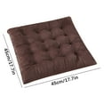 thumbnail image 3 of Hvmvliv Outdoor Chair Cushions Plush Cushion Chair Seat Cushion Soft and Comfortable Thicken Memory Foam Chair Pads for Home Office Dining Chair(45x45cm) Coffee, 3 of 4