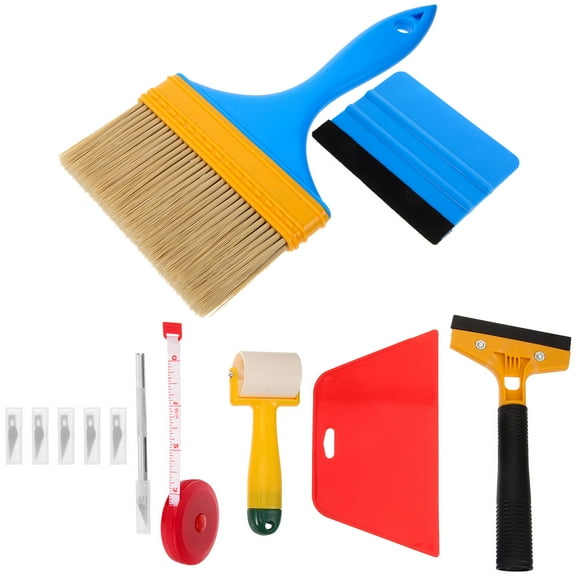 HONMEET 12-Piece Wallpaper Smoothing Tool Kit with Assorted Colors, ABS and Metal Materials for and