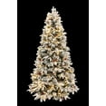 thumbnail image 2 of 7 Foot Light Flocked Green Balsam Fir Christmas Tree Pre-lit (7ft Pre-lit), 2 of 5