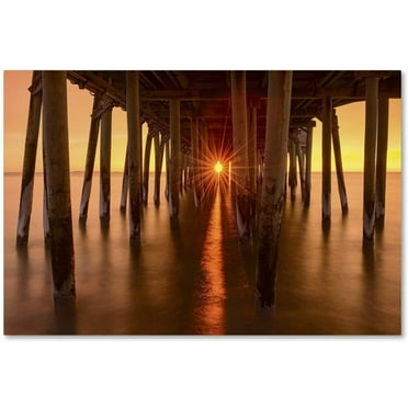 Trademark Fine Art 'Under the Pier' Canvas Art by Michael Blanchette Photography