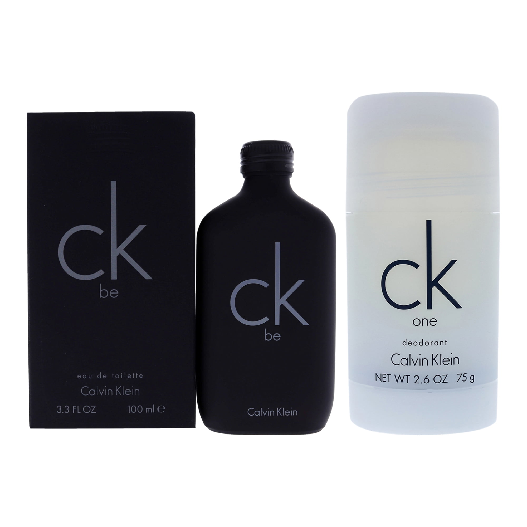 Calvin Klein CK Be 2 Pc Kit - 6.7oz EDT Spray, 2.6oz Deodorant