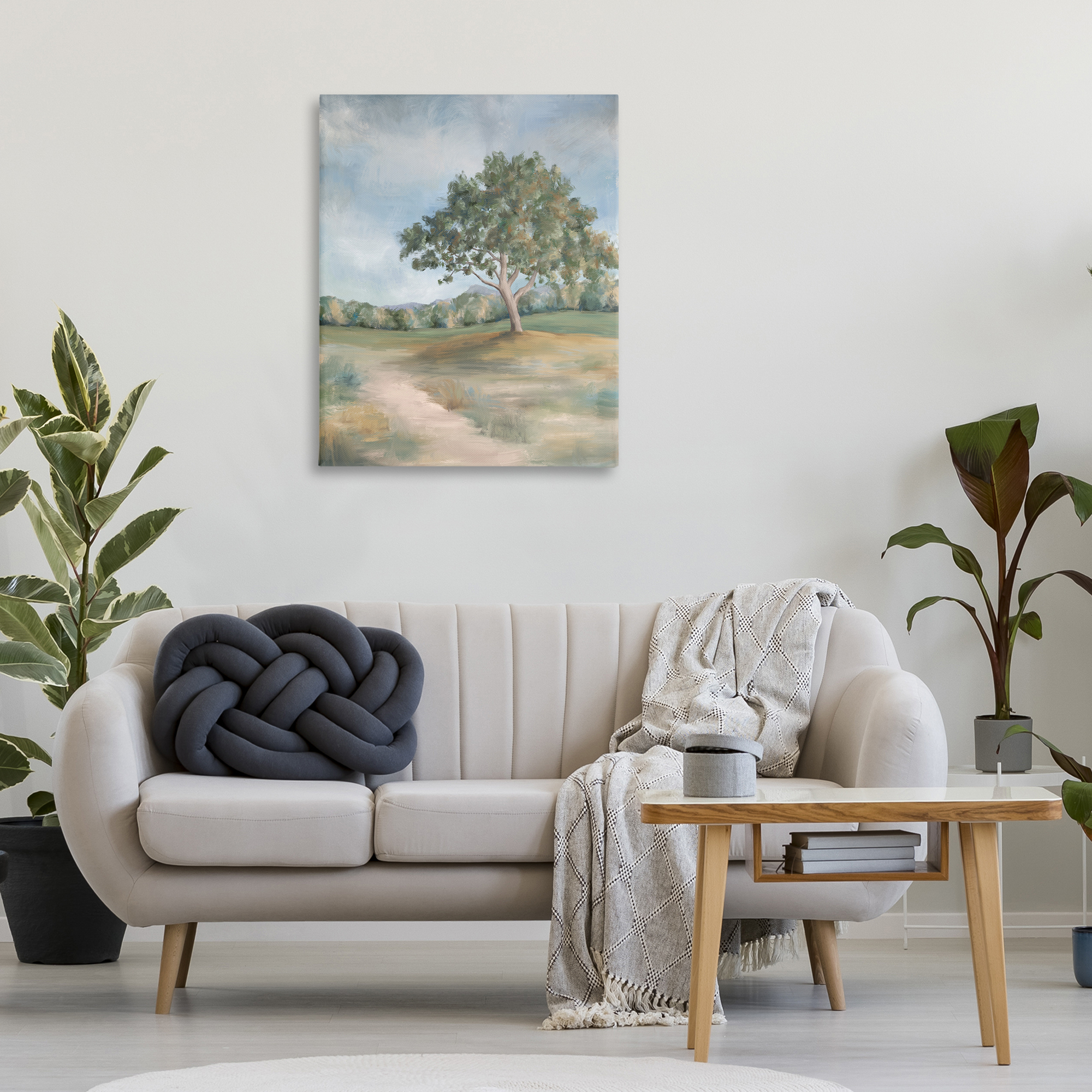 Countryside Tree Scenery Canvas Wall Art, design by Leah Noel Art
