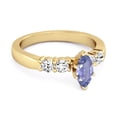 thumbnail image 2 of Marquise Cut 0.10 Ctw Tanzanite Gemstone Princess Ariana Wishbone Women Valentines Day Gifts Ring, 2 of 3