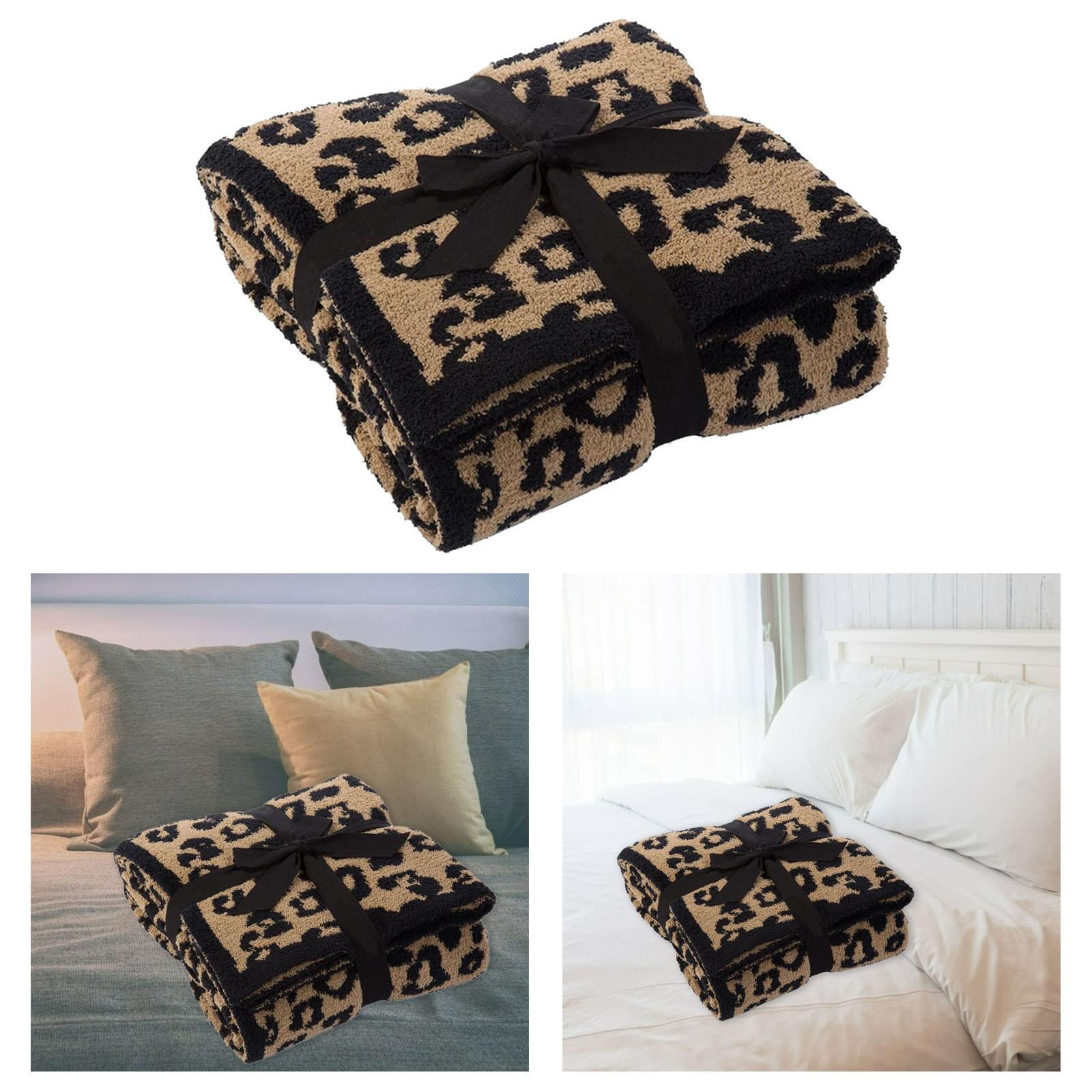 Luzkey Leopard Throw Blanket Winter Warmth Soft Lightweight Animal Print Plush Blanket For All Decor 127x152cm B Multicolour 127x152cm B