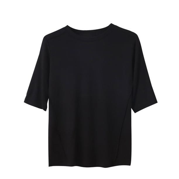 Mujeres Manga Corta Tops Impresión Casual Cuello Redondo, Blusa de Moda para Todo el Uso de Fiesta de Temporada