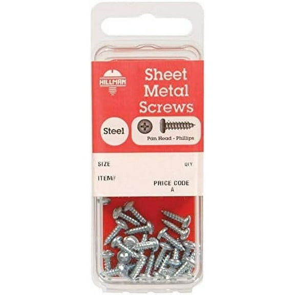 Hillman Sheet Metal Screws 14 " X 3/4 " Phillips Pan Head