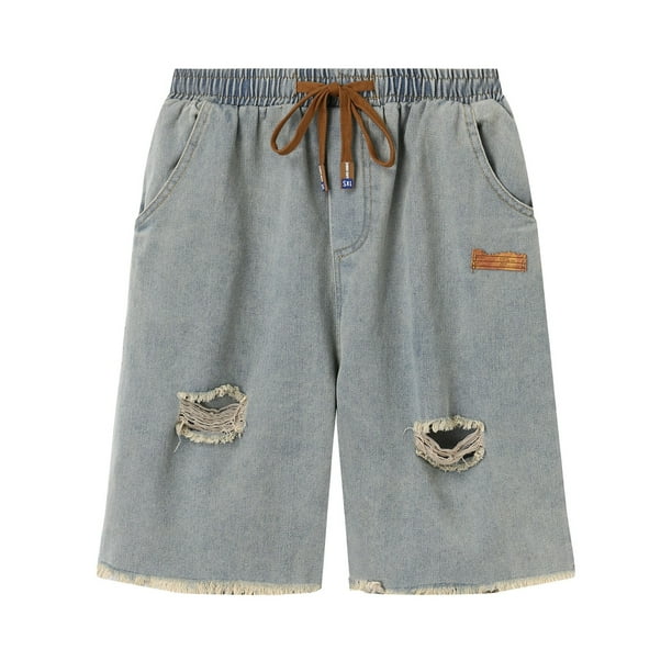 JHLZHS Men's Sweatpants with Pockets Cargo Mens Five Point