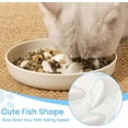 thumbnail image 5 of MSBC Regular Size Slow Feeding  Dolphin Melamine Food Bowl for Cats (1 Pack), 5 of 9