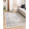 thumbnail image 2 of Traditional Jeopok Collection Area Rug Blue - 7'x7' Octagon, 2 of 5