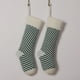 thumbnail image 3 of Calcetín con estampado de rayas navideñas, colgante de lana, adornos navideños, bolsa de regalo, calcetines Fridja  nalpqowj28231, 3 of 4