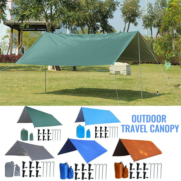 Xihbxyly Tienda de Campaña para Exteriores, Lona Impermeable para Camping, Toldo Ligero para Playa, Fácil de Instalar, Diseño Duradero, Bolsa de Transporte Compacta, Tamaño 3X3 M, Ideal para Senderis