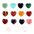 thumbnail image 6 of MATROOY 100pcs Natural Quartz Crystal Healing Heart Gemstone for Home Decor 20x6mm, 6 of 9