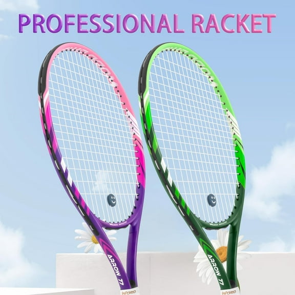 19" 23" 25" Kids Tennis Racket Junior/Youth Tennis Racquet with Tennis Ball Carry Bag Overgrips Vibrations Dampers...
