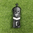 thumbnail image 1 of Star & Skull Patchwork Golf Headcover - Edgy Style Driver & Fairway Wood Cover, Faux Leather Protector 3, 1 of 4