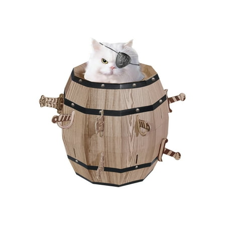 Mr Sci Science Factory Pirate Barrel Cat House DIY Mr Sci Science Factory Pirate Barrel Cat House DIY