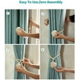 thumbnail image 2 of Curtain Tiebacks Handmade Decorative Tiebacks in Natural Cotton Rope for Drapery and Sheer Gray, 2 of 4
