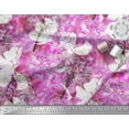 thumbnail image 3 of Soimoi Cotton Duck Fabric Snowflake & Tree Watercolor Print Fabric by Yard 42 Inch Wide, 3 of 3