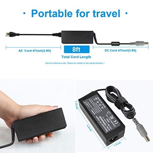 90W 20V 4.5A AC Adaptador Cargador Compatible con Lenovo Thinkpad T60