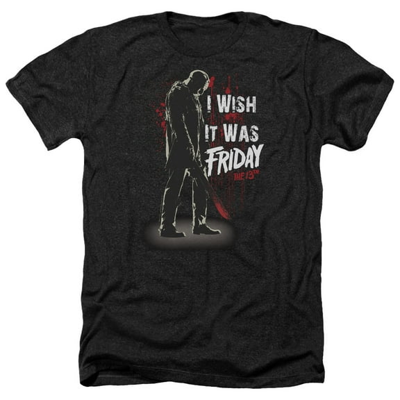 Friday The 13Th - I Wish It Was Friday - Heather Short Sleeve Shirt - XX-Large