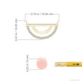 thumbnail image 4 of ANGARA Natural Semi-Circle Diamond Pendant in 14K Yellow Gold for Women (Size-1.1mm| Color-H| Clarity-SI2) | April Birthstone, Birthday, Anniversary, Jewelry Gift for Women | Natural Diamond Necklace, 4 of 9