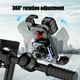 thumbnail image 3 of Soporte para teléfono para bicicleta: soporte para motocicleta con rotación ajustable de 360°, clip universal para manillar de scooter para teléfonos inteligentes de 5,1" a 6,8", 3 of 7