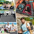 thumbnail image 6 of Eurhowing Double Sleeping Pad for 2 Person, Thick Inflatable Camping Mat with Built-in Foot Pump & Pillow, Compact Air Mattress for Hiking, Backpacking, Tent(Gray), 6 of 9